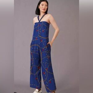 Anthropologie Halter Jumpsuit